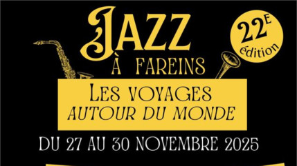 Jazz à Fareins : La 22e édition ouvre ses portes pour trois soirées inoubliables ! Jazz à Fareins : La 22e édition ouvre ses portes pour trois soirées inoubliables !